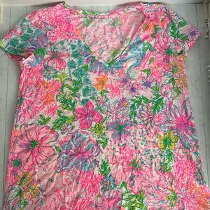 Lilly Pulitzer V Neck Top GUC